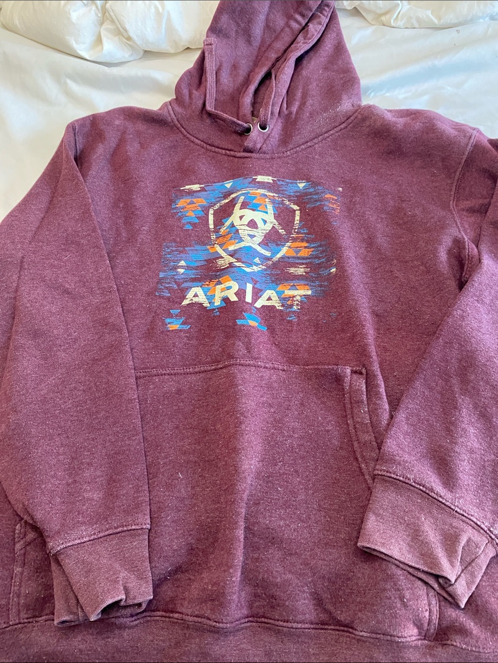Ariat Plum Southwestern Logo Hoodie